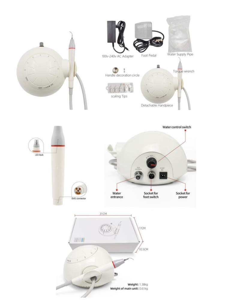 Ultrasonic scaler collection: desktop and built-in models